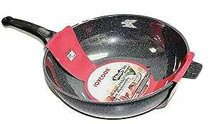 Joycook Durastone 嗝΃R[eBOꂽA~jEetHؓA14 C` Joycook Durastone Marble Coated Cast Aluminum Nonstick Wok Pan, 14-inch