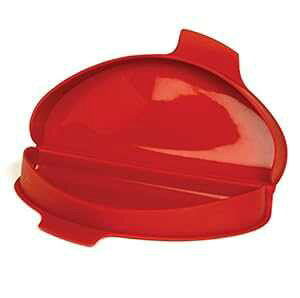 Norpro ���b�h �V���R�� �d�q�����W 2 �G�b�O �I�����c ���[�J�[ Norpro Red Silicone Microwave 2 Egg Omelet Maker