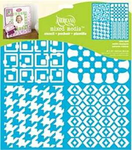 DecoArt Americana ~bNXfBA XeVA12 x 12 C`Ag Mod DecoArt Americana Mixed Media Stencil, 12 by 12-Inch, Retro Mod