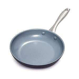 GreenPan Lima Hard Anodized Healthy Ceramic Nonstick 8 Frying Pan Skillet, PFAS-Free, Oven Safe, Gray
