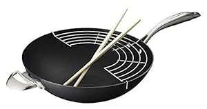 ScanPan PRO IQ �u���b�N�L���X�g�A���~�j�E�� 12.5 �C���`���ؓ� ScanPan PRO IQ Black Cast Aluminum 12.5 Inch Wok