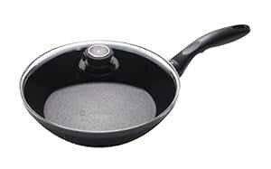 Swiss Diamond �C���_�N�V�����G�b�W�u�ߓ� �W�t�� - 9.5�C���`�A�O���[ Swiss Diamond Induction Edge Stir Fry Pan W/Lid - 9.5, Gray