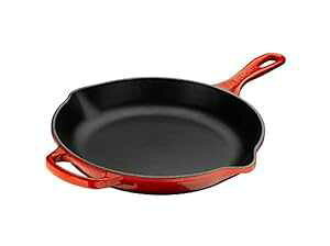 ���S���V�O�l�`���[�X�L���b�g �J���[: �`�F���[�A�T�C�Y: ���a9�C���` Le Creuset Cast Iron Signature Skillet Color: Cherry, Size: 9 Diameter