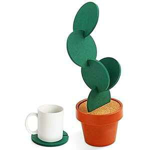 R[X^[ DIY T{eR[X^[ 6 Zbg hNpAؔz_[t mxeBMtg z[ItBXo[̑ƉPASirensky uh Coasters DIY Cactus Coaster Set of 6 Pieces with Flower