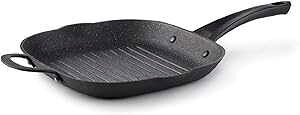Starfrit The Rock 060903-004-0000 11�C���` ���S �O�����p�� �u���b�N Starfrit The Rock 060903-004-0000 11 Cast Iron Grill Pan, Black