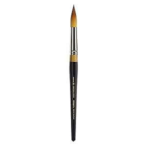KINGART Premium Original Gold 9020-20 ULTRA ROUND Series Artist Brush, Golden Taklon Synthetic Hair, Short Handle, for Acrylic, Watercolor, Oil and Gouache ting, Size 20