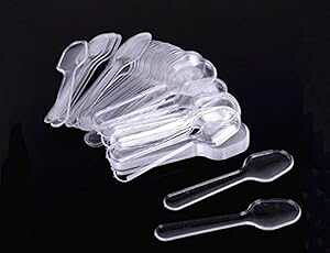 500 NAĝăeCXeBOXv[vX`bNTvOXv[HiACXN[ⓀfU[gpip^eCX^[Xv[ VASANA 500PCS Clear Disposable Tasting Spoons Plastic Sampl