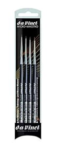 �_���B���` �E�H�[�^�[�J���[ 4210 ���ʃu���V �u���b�N �e4�{ da Vinci Watercolor 4210 Watercolor Brush, Black 4 Each