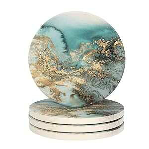 Lahome 嗝Ζ͗l̃R[X^[ - EhhNzXg[R[X^[Zbg Z~bNXg[ƃRNx[Xt e}OJbvJbvp (u[A4Zbg) Lahome Marble Pattern C