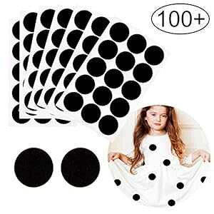 Iceyyyy 100ȏ ubNStFgT[N nEB DIYvWFNgp ubNȔStFgXebJ[ ṽNtgdグ (1.5C`) Iceyyyy 100+ Pieces Black Adhesive Felt Circles, Blac