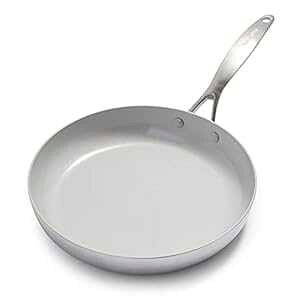 GreenPan ���F�j�X �v�� �X�e�����X�X�`�[�� �w���V�[ �Z���~�b�N �m���X�e�B�b�N ���C�g�O���[ �t���C�p��/�X�L���b�g 11�C���` GreenPan Venice Pro Stainless Steel Healthy Ceramic Nonstick Light Gray Frying Pan/Sk