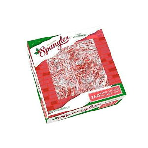 Spangler Red and White Mini Candy Canes - Individually Wrapped Peppermint Sticks, Small Traditional Christmas Treats, Classic Christmas Candy Bulk Pack - 240 Count Box