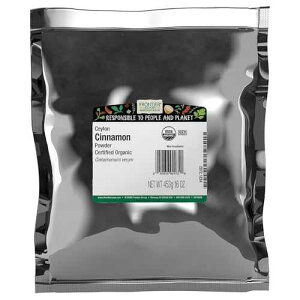 Frontier Co-op Cinnamon Powder, Ceylon, Certified Organic, Kosher, Non-irradiated, Bulk Bag, Sustainably Grown, Cinnamomum Verum J. Presl, Original Version, ,Mildly Sweet and Spicy, 16 Oz Frontier Co-op Cinnamon Powd