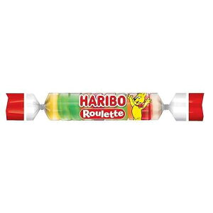 �n���{�[ �O�~ �L�����f�B�A���[���b�g 0.87 �I���X ���[���i36����j Haribo Gummi Candy, Roulette .87 oz. Roll, (Pack of 36)