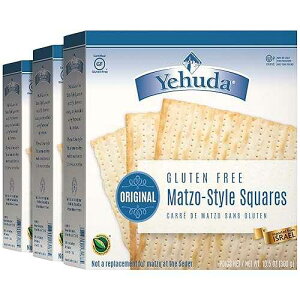 Yehuda Matzo Squares �O���e���t���[ 10.5 �I���X 3 �p�b�N Yehuda Matzo Squares Gluten-Free 10.5 Ounce Pack of 3