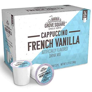 ??? ??? ???? ?, ??? ???, ?? ??, 24?? (1?) Grove Square Cappuccino Pods, French Vanilla, Single Serve , 24 Count (Pack of 1)