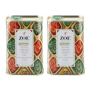 Zoe Organic �G�L�X�g���o�[�W���I���[�u�I�C���ʁABPA�t���[���n�A25.5�I���X�A2�p�b�N Zoe Organic Extra Virgin Olive Oil Tin, BPA Free Lining, 25.5 Ounce, Pack of 2