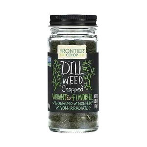 Frontier Co-op Dill Weed, Cut & Sifted, 0.35 oz - Vibrant and Flavorful Dill for Seasoning Blends, Dips, Fish, and Salads