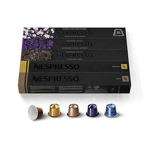 Nespresso Capsules Original, Variety Pack, Mild, Medium, Dark Roast Espresso Coffee, 50 Count Espresso Coffee Pods, Brews 1.35 oz