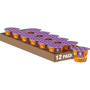 Annie's Homegrown Annie's Real Aged Cheddar Microwavable Mac and Cheese Cup with Organic Pasta, Made with Real Cheese, Dinner Side or Snacks, 2.01 oz (Pack of 12)