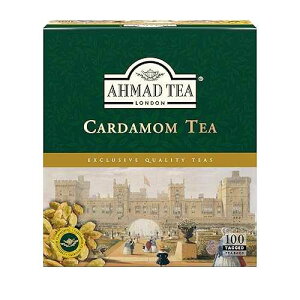 Ahmad Tea Black Tea�A�J���_�����e�B�[�o�b�O (�����Ȃ�)�A100 �J���b�g - �J�t�F�C������A���� Ahmad Tea Black Tea, Cardamom Teabags (No Envelopes), 100 ct - Caffeinated and Sugar-Free