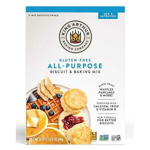 King Arthur, Gluten Free All-Purpose Biscuit & Baking Mix, Gluten Free, Non-GMO Project Verified, Certified Kosher, 24 Ounces, Pack may vary (Pack of 6)