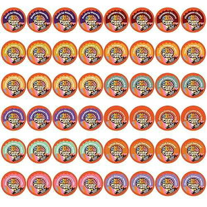 Crazy Cups Flavored Coffee Pods Variety Pack - Coffee Flavors and Chocolate Coffee Flavors for Keurig K Cups Machines, Medium Roast, Single Serve Coffee Pods, 48 Count