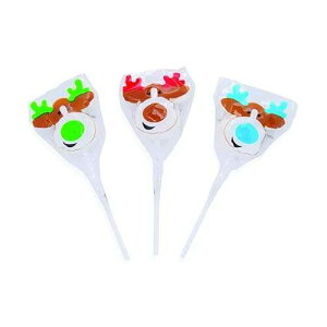 Fun Express - Reindeer Character Suckers for Christmas - Edibles - 12 Pieces