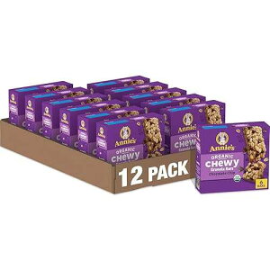 Annie's Homegrown Annie's Organic Chewy Granola Bars, Chocolate Chip, 6 Bars, 5.34 oz (Pack of 12)
