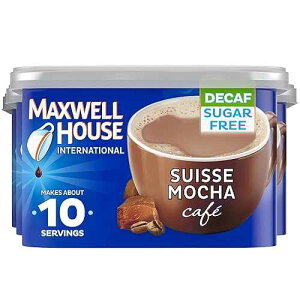 Maxwell House International �X�C�X ���J �J�t�F�X�^�C�� �f�J�t�F�V���K�[�t���[ �C���X�^���g�R�[�q�[�����~�b�N�X (4 ct �p�b�N�A4 oz �L���j�X�^�[) Maxwell House International Suisse Mocha Cafe-Style Decaf Sugar