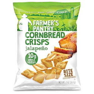 Farmer's Pantry �n���y�[�j�� �R�[���u���b�h �N���X�v�A�n���y�[�j���A2 �I���X (8 �p�b�N) Farmer's Pantry Jalapeno Cornbread Crisps, Jalapeno, 2 Ounce (Pack of 8)