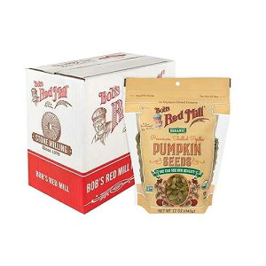 Bob's Red Mill Organic Pumpkin Seeds, 12oz (Pack of 4) - Non GMO, Vegan, Paleo Friendly, Keto Friendly, Kosher