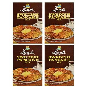 Lunds Lund�fs Swedish Pancake Mix, Deliciously Thin & Light Pancakes, 12 oz, Traditional Scandinavian Recipe - Easy Mix for Breakfast or Brunch [Pack of 4]