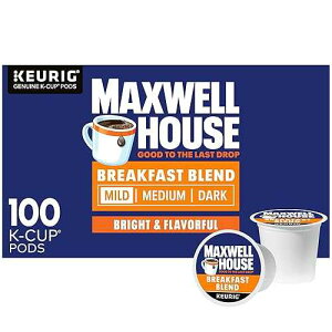 Maxwell House Breakfast Blend Mild Roast K-Cup Coffee Pods, 100 ct Box