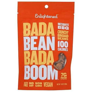Enlightened ���[�X�g�\���}���N���X�v - ���X�L�[�g BBQ 4.5 �I���X 1 �� Enlightened Roasted Broad Bean Crisps - Mesquite BBQ 4.5 Ounce 1 Bag