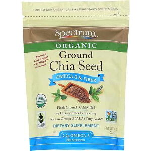 Spectrum Essentials �I�[�K�j�b�N �O���E���h �`�A�V�[�h�A10 �I���X Spectrum Essentials Organic Ground Chia Seed, 10 Oz
