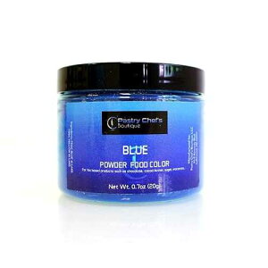 Pastry Chef's Boutique Fat Soluble Powder Food Color - Great for Coloring Chocolate and Cocoa Butter - 0.7 oz. - Blue