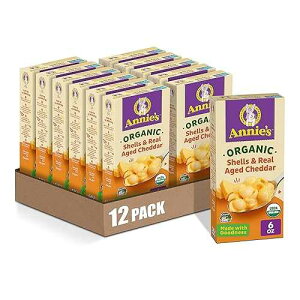??? ??? ? & ?? ?? ???? ? ??, ? & ??, 6?? (12? ?) Annie's Homegrown Annie's Organic Shells and Real Aged Cheddar, Made with Real Cheese, 6 oz (Pack of 12)