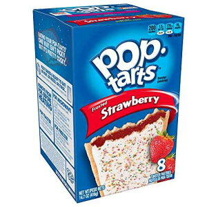 Pop-Tarts Breakfast Toaster Pastries, Frosted Strawberry Flavored, Bulk Size, 96 Count (Pack of 12, 14.7 oz Boxes)