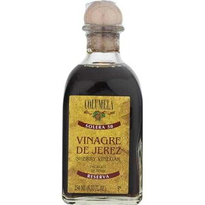 Columela 50 Year Aged Sherry Vinegar, 8.33 oz (250 ml) Ultra-Premium Spanish Vinegar from Jerez Barrel-Aged for Half a Century Rich, Complex & Balanced Flavor