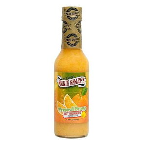 Marie Sharp's Marie Sharp s Orange Pulp Habanero Pepper Sauce, 5 oz Citrusy Belizean Hot Sauce with Fresh Orange & Habanero All-Natural, Gluten-Free