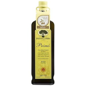 Frantoi Cutrera Primo Cold Extracted Italian Extra Virgin Olive Oil Cold Pressed, Polyphenol Rich Olive Oil, Authentic Certified DOP Sicilian EVOO Imported From Italy, 25.4 fl oz (Pack of 1)