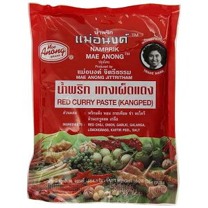 Mae Anong ���b�h�J���[�y�[�X�g�A16�I���X Mae Anong Red Curry Paste, 16-Ounce