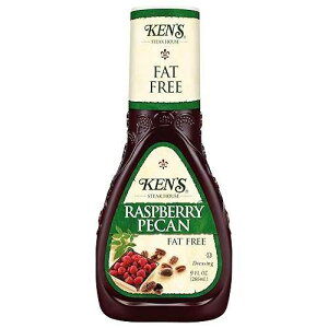 Ken's Steak House Fat Free Raspberry Pecan Dressing, 9 OZ (Pack of 1)