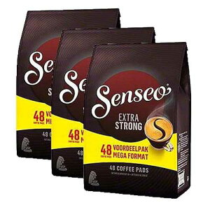 Senseo Extra Strong Coffee Pods ? 144 Count (3 Packs) ? Dark Roast with Intense & Bold Flavor and Rich Crema ? Single-Serve Coffee Pads Compatible with Senseo & PeleCom Machines