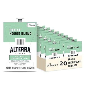 FLAVIA ALTERRA COFFEE, House Blend Decaf, 20-Count Freshpacks (Pack of 1 Rail)