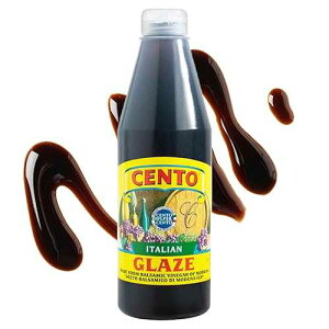 Cento Italian Balsamic Glaze, 13.8 Oz, Grape Balsamic Vinegar of Modena, Made in Italy - Cooking Drizzle for Caprese Salad, Side Dish Dressing, Turkey & Ham Glaze, Vinaigrette, Pizza & Desserts