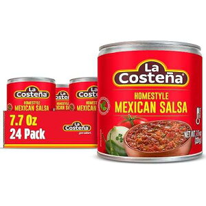 La Costena La Coste a Homestyle Mexican Salsa - Restaurant Style Tomato Salsa - Mild Sauce for Mexican Food, Chip Dip, Enchilada Sauce, Fajita, Guacamole Seasoning & Street Taco Seasoning - 7.76oz, 24 Pack Cans