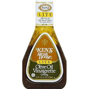Ken's Steak House Ken's Lite Olive Oil Vinaigrette Dressing 16 Oz (Pack of 3)