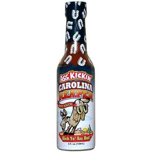 ASS KICKIN' Carolina Reaper Hot Sauce - 5 oz - Premium Gourmet Hot Sauce for Chicken Wings and Breakfast Burritos Perfect Stocking Stuffers or Christmas Gifts for the hot sauce fan-Try if you Dare!